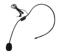 BCOATH Realistic Headset Microphone Prop Lightweight Portable Fake Mic for Stage Performance Dance Party Cosplay Accessory