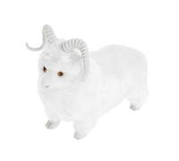 BCOATH Realistic Plush Sheep Soft and Cozy Decorative Simulation Animal Ornament for Collectors Lifelike Miniature Farm Animal Figurine for Garden and Playroom Display