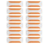 BCOATH Reflective Driveway Markers Rectangular Acrylic Adhesive Reflectors 12pcs High Visibility and Weather Resistance for Pathways and Driveways for Tunnels and Highways
