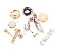 BCOATH Replacement Valve Cap and Trumpet Felt Washer Set for Musical Instrument Repair, Metal and Plastic Parts for Quick Repair and Precise Fitting, for Daily Practice and Trumpet
