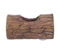 BCOATH Reptile Bark Hideout Resin with Suction Cup, Secure Gecko Habitat Decor for Aquarium and Spider Tank Accessories