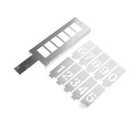 BCOATH Reusable Iron Number Stencils for Painting with Creative Design and Professional Finish, Large Hollow Templates Creating Edges, for Homeowners and Crafters