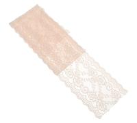 BCOATH Ribbon Meter Sewing 15cm Lace Stretchy for Trim 1 Beige Floral and Supply, Lace Fabric Roll Approx Decorative Floral Pattern Embellishment Craft for Garments