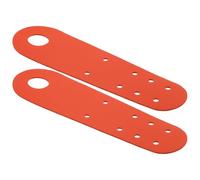 BCOATH Roller Skate and 2pcs Toe Guards Pu Leather, Scratch Protection with Nonslip Fit, Sturdy Orange Toe Protector Covers Skating Shoes Roller Skates for Young Skaters