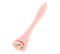 BCOATH Rose Gold Eye Massager Roller with Pink Handle Mini Metal Alloy Ball Facial Roller for Reducing Puffiness Dark Circles and Wrinkles for Skincare and Eye Cream Application
