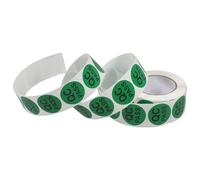 BCOATH Round Qc Pass Stickers 500Pcs Adhesive Quality Control Labels for Warehouse Supply, Product Inspection, Inventory Management Office Use