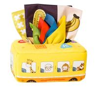 BCOATH Safe Tissue Box for Boy Girl Montessori Early Learning Educational Pull Colorful Soft Sensory Play for Logical Thinking Development at Home and Kindergarten