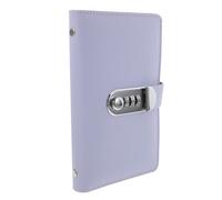 BCOATH Savings Tracker Book with Lock Password Binder Multifunctional Design Large Capacity Storage Elegant Appearance Pu and Alloy Material Sl nd Stylish Design for Business and Home