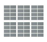 BCOATH Scratch Off Stickers in Silver Rectangular 100pcs Self Adhesive Paper Labels Protects Contents for Crafts and Creating Your Own Scratch Tickets