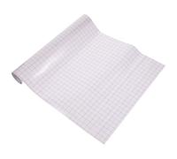 BCOATH Self Adhesive Grid Transfer Tape Roll for DIY Vinyl Pattern Transfer | PET Two Layer Sheet, Sticky Grid with White Backing, Red Roll for Walls and Pattern Text