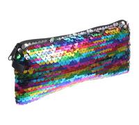 BCOATH Sequin Small Makeup Bag Glitter Cosmetic Pouch Zippered for Women Travel Toiletry Storage Handheld