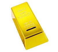 BCOATH Shaped Money Box Piggy Bank Creative Simulation Brick Design for Home Decor and Birthday Plastic Electroplated Container for Money Management