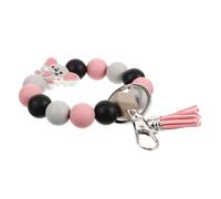 BCOATH Silicone Beaded Elephant Keychain with Creative Design and Skin-friendly Material, Versatile Key Holder for First Home Or New Home Decoration