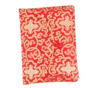 BCOATH Silk Brocade Envelopes A4 File Envelopes with Knot Closure Elegant Chinese Style Red Brocade Pocket Folder for Weddings Traditional Wrapping Pouch with Smooth Fabric and Sturdy Des