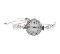 BCOATH Silver Bracelet Women Watch Quartz Movement with Rhinestone Accents Mermaid Style for Office and Social Gatherings