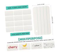 BCOATH Small Blank Flash Cards for DIY Study Vintage Paper Index Cards with Lines for Office School Home for Memory Revision and Creative Crafts