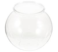 BCOATH Small Plastic Globe Fish Tank 18cm for Desktop Home Office with Anti-break Design Household Goldfish Aquarium and Hydroponics Plant Holder