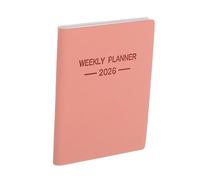 BCOATH Small Portable Agenda Notebook with Faux Monthly Layout for Travel Office Home School for Goal Setting Habit Tracking