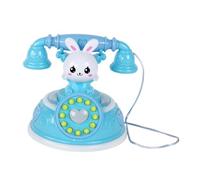 BCOATH Small Retro Cartoon Fake Telephone for Role-Playing Educational Intelligence Home Appliance Enhance Social Skills and Color Sensitivity