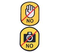 BCOATH Social Identity Stickers 'don't Touch' Dog Leash Patches Pet Warning Signs Bright Paw Decals for Anxious Dogs Quick Identification