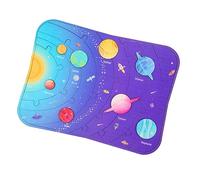 BCOATH Solar System Puzzle Planets for Kids 3-5 Educational Space Toy Early Learning Cognitive Matching Board for Toddlers
