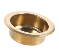 BCOATH Solder Pot for Tin Melting Titanium Plated Stainless Steel Easy Operation and Versatile Design Golden Colour for DIY Crafts and Electronic Soldering