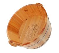 BCOATH Solid Wood Footbath for Feet Soaking Tub Wooden Basins Pedicure Soaking Tub for Home Bathroom Use