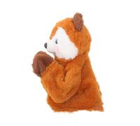 BCOATH Sound Effect Squirrel Hand Puppet for Interactive Early Education Storytelling Puppet with Movable Mouth Soft Stuffed Animal for Motor Skills and Communication Development