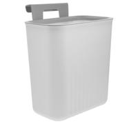 BCOATH Space-saving Wall Mounted Hanging Trash Can for Cabinet Door Plastic Kitchen Waste Container with Easy Installation White Garbage Bin for Bedroom Bathroom Car Use