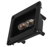 BCOATH Speaker Box Terminal Cup 2 Way Plastic Black Connector
