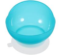 BCOATH Spill Proof Modern Blue Round Scoop Bowl with Suction Base Stable Silicone and Pp Material, Adaptive Self-Feeding Dinnerware for Elderly and Disabled for Independent Eating