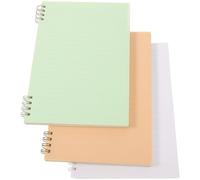 BCOATH Spiral Notebook 3Pcs A5 Wirebound Notebook with Plastic Cover for Creative Writing and Daily Writing