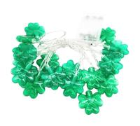 BCOATH St Patrick's Day LED Clover String Lights 3m 20 Bulbs Battery Operated Shamrock Fairy Lights Party Decoration for Irish Festival