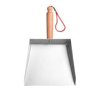BCOATH Stainless Steel Mini Dustpan Lightweight Compact Metal Cleaning Tool for Workshop and Cabinet Cleanup