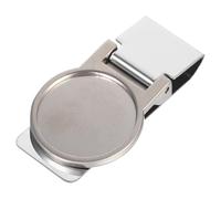 BCOATH Stainless Steel Professional Money Clip with Simple Operation and Smooth Finish, Silver File Fixing Clip for Secure Check and Bill Storage, for Office Use