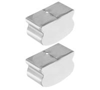 BCOATH Stair Railing Handrail End Caps 2Pcs Stainless Steel Horseshoe Shape Metal Covers with Excellent Workmanship Suitable for Wood Handrail Stair Steps