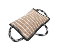 BCOATH Sturdy Flax Dog Bite Pillow with Strong Handles for Training and Tug of War Enhances Focus and Discipline Coarse Tug for Indoor and Outdoor Canine Skill Development