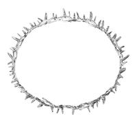 BCOATH Sturdy Metal Bridal Crown Headband for Women Lightweight Classic Silver Tiara for Wedding Birthday Party Prom and Comfortable Hair Jewelry Accessory