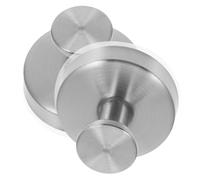 BCOATH Suction Cup Hooks 2pcs Stainless Steel for Bathroom and Dorm Rooms | Twist to Lock Knob, Damage Free Removal, Strong Suction, Silver Finish for Bags and Keys