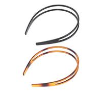 BCOATH Thin Hair Bands with Teeth Plastic and Resin Material for Women and Girls Anti-slip Toothed Head Bands 2pcs Chic Design Hair Hoops for Daily Use and Parties