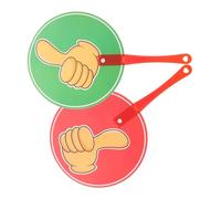 BCOATH Thumbs Down Paddles Interactive Classroom Voting Signs for Responses for Group Competitions and Engaging Student Participation Learning