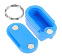 BCOATH Travel Keyring Magnetic Pill Box Small Plastic Organizer Portable Medicine Container for Daily Use