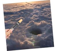 BCOATH Ultra Short Retractable Winter Fishing Rod Frp Outdoor Ice Fishing Tool with Skid Resistant Handle for Lakes Rivers and Ocean Use