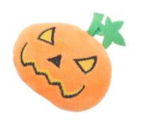 BCOATH Unique Cat Toy Halloween Pumpkin Shaped Squeaky Interactive Stuffed for Pet Cats