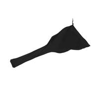 BCOATH Universal Black Polyester Guitar Dust Cover Sleeve with Drawstring Strap for Bass Guitar and Ukulele, Translucent Waterproof Protective Bag for Daily Use and Storage at Home, Easy