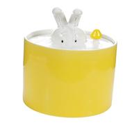 BCOATH USB Ceramic Water Dispenser for Pets Silent Filtered Water Fountain for Cats to Dogs Rabbits Non-toxic Ceramic with Hidden Cable and USB Power