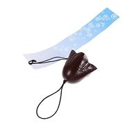 BCOATH Vintage Cast Iron Wind Chime Bell Ornament Handcraft Small Metal Bell, Burgundy Star Flower Design for Outdoor Garden, Balcony, Patio and Camping Decoration