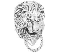 BCOATH Vintage Clothing Brooch Pin Stylish Alloy Lion Brooch Pin Easy to Attach Easy to Take off Men Special Parties 1.38x0.98x0.20in