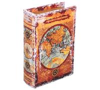 BCOATH Vintage Style Book Compartment with Secret Storage Faux Box Density Board Material, Retro for Room Decor and Jewelry Organization