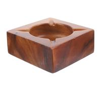 BCOATH Vintage Suitable as Household Ash Holder Wooden with Stable Design Ashtray and Simple Shape Decorative Brown Ash Tray for Room Decoration and Home Use